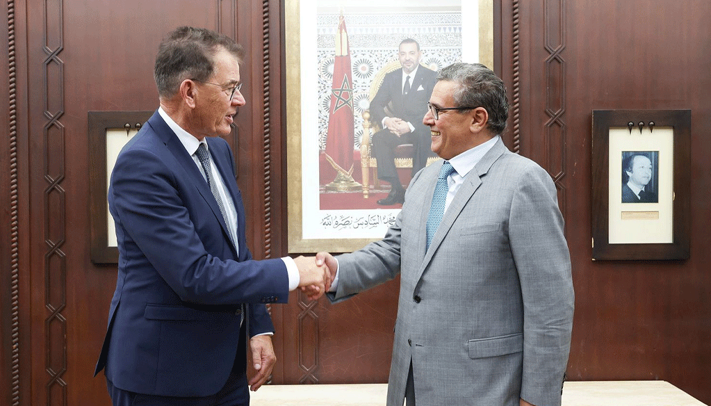 Aziz Akhannouch reçoit Gerd Müller, directeur général de l’ONUDI Aziz Akhannouch reçoit Gerd Müller, directeur général de l’ONUDI