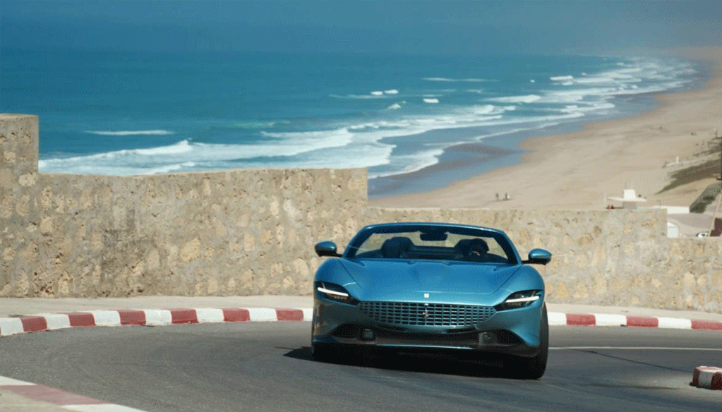 Ferrari promeut son dernier modèle la Spider Roma, à Rabat Ferrari promeut son dernier modèle la Spider Roma, à Rabat